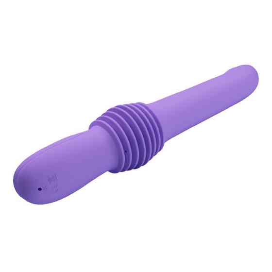 Вибратор с фрикциями Pretty Love Pazuzu Thrusting, фиолетовый, 29.2 х 3.2 см Sex Aura Киев