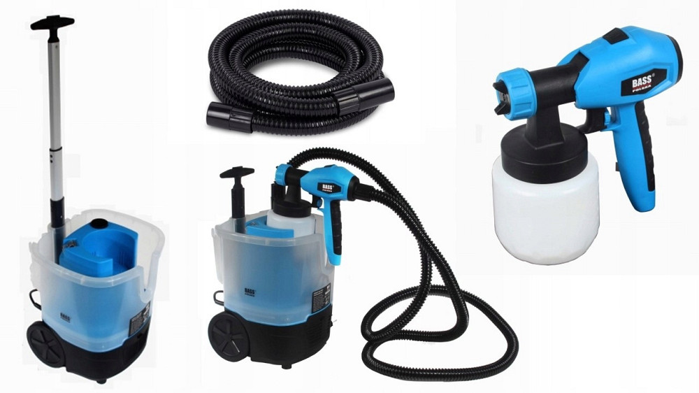 Краскопульт электрический BASS POLSKA  4539  150 Вт бак 800 мл Киев - изображение 9