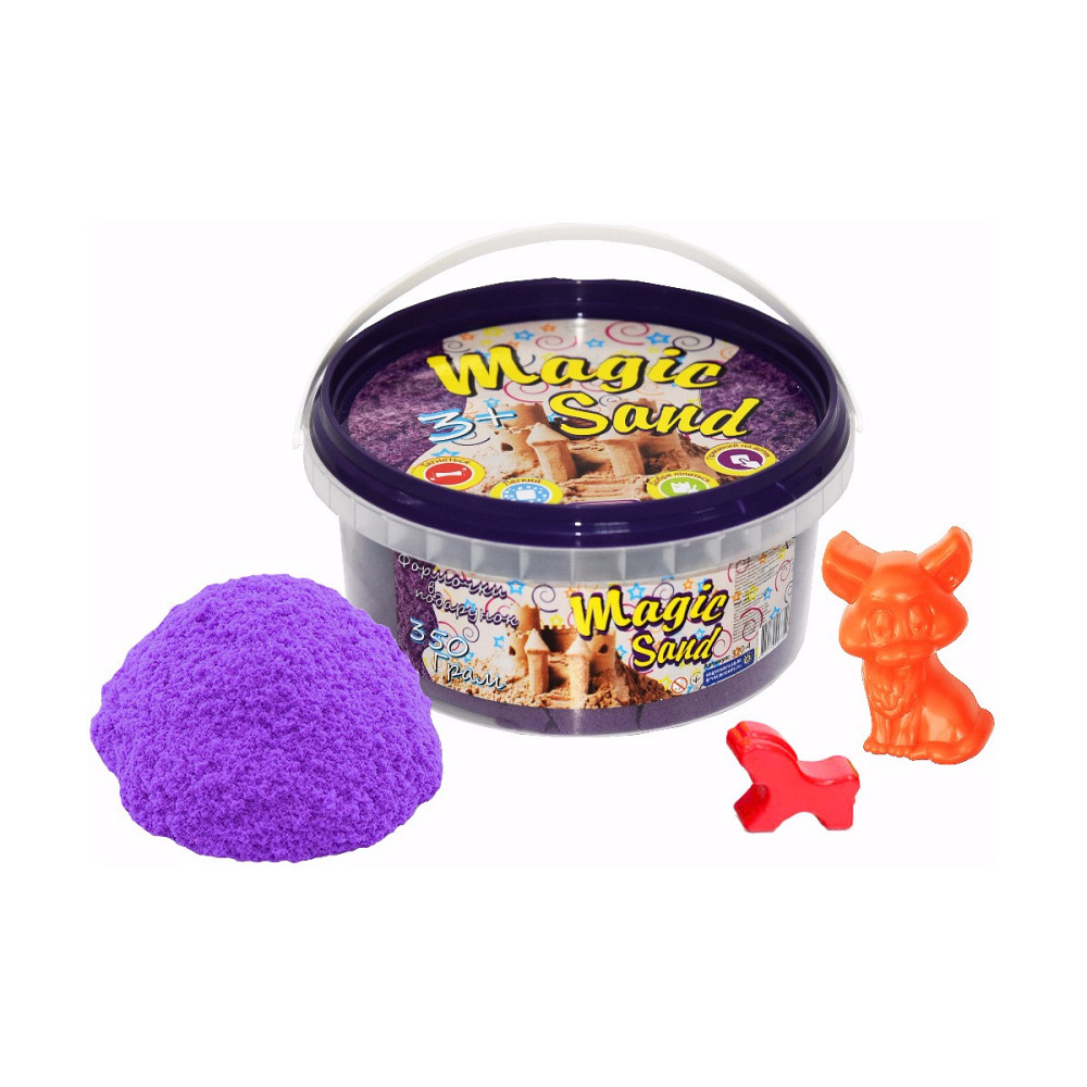Magic sand бузкового кольору у відрі 0,350 кг, шт Київ - фото 1