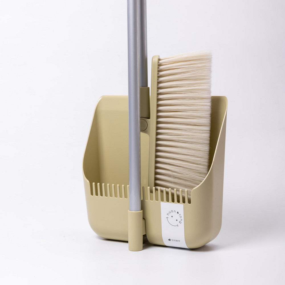 Набір віник і совок на довгій ручці для підлоги 25×24×100 см щітка віник для прибирання Зелений HP-45-15GR Київ - фото 5