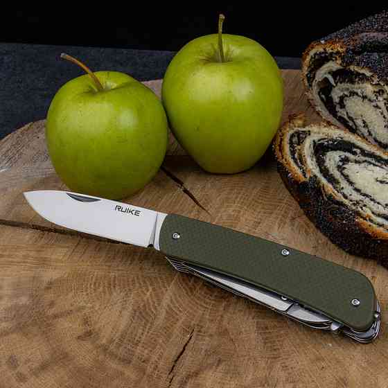 Багатофункціональний ніж Ruike Criterion L51, (8.5 см) 12C27 / G10 зелений, 23 інстр. Київ