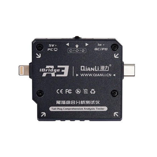 USB тестер діагностики роз&apos;ємів живлення Type-C і Lightning, QianLi iBridge A3 Вінниця - фото 2