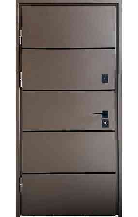 Двери уличные Redfort, модель Стрит Браун Люкс (Металл/МДФ) , комплектация Комфорт (3 контура) С ТЕРМОРАЗРЫВОМ Киев