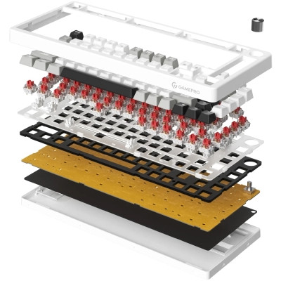 Клавіатура GamePro Genesis Silverlight MK126 USB UA Grey (MK126) Вінниця - фото 3
