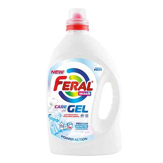 Жидкий порошок FERAL White для белых вещей 3.5л Київ