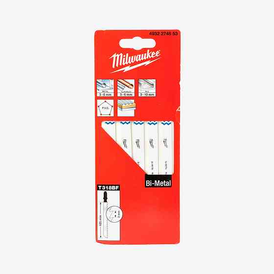 Полотна для лобзика T318BF Bi-Metal MILWAUKEE, 105/1,0мм, (5шт) Одесса