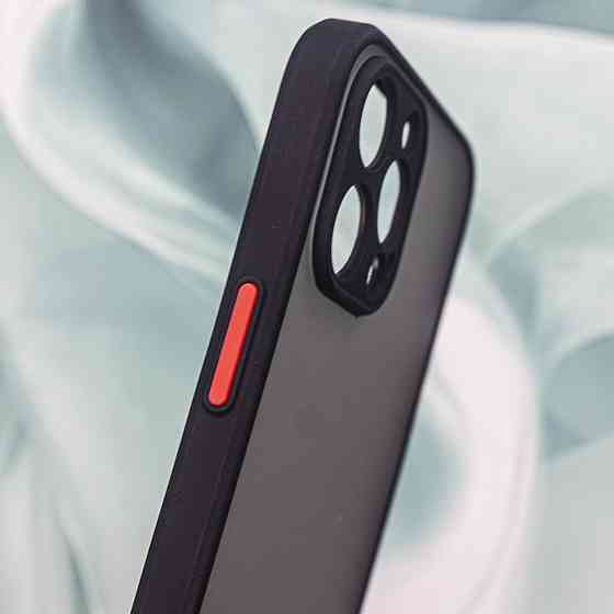 Чехол Funda Bumper Mat Case for iPhone 12 Pro Max Black Киев