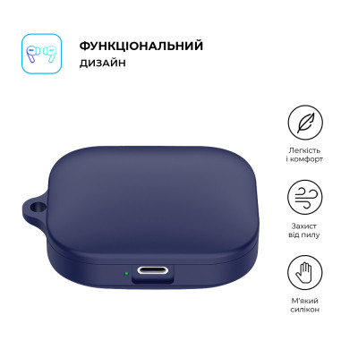 Чехол для наушников Armorstandart Hang Case для Xiaomi Redmi Buds 5 Dark Blue (ARM79950) Винница - изображение 2