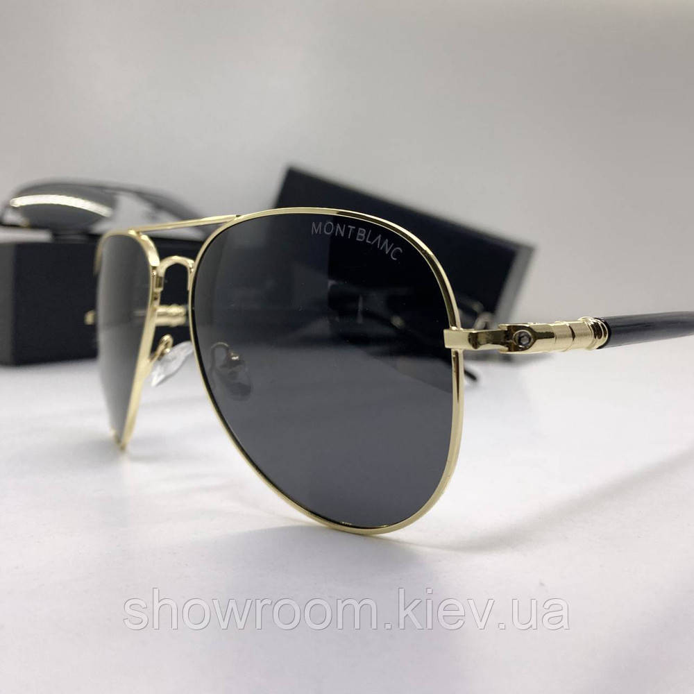 Мужские солнцезащитные очки с поляризацией MB (3090) gold Киев - изображение 4