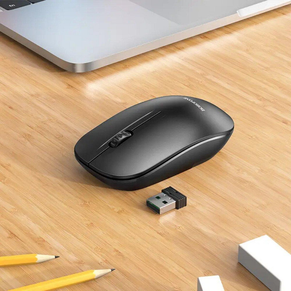 Мышь беспроводная BOROFONE BG14 Planet 2.4G business wireless mouse Black 6941991113376 Одесса - изображение 5