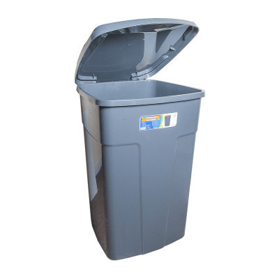 Контейнер для мусора Алеана с крышкой темно-серый 90 л (2592) Винница - изображение 2