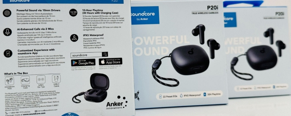 Новые оригинальные Беспроводные наушники-вкладыши Anker P20i Black. Киев - изображение 3