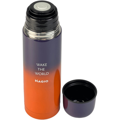 Термос Magio 1032 0.75 л Чорно-помаранчевий (MG-1032G) Вінниця - фото 2