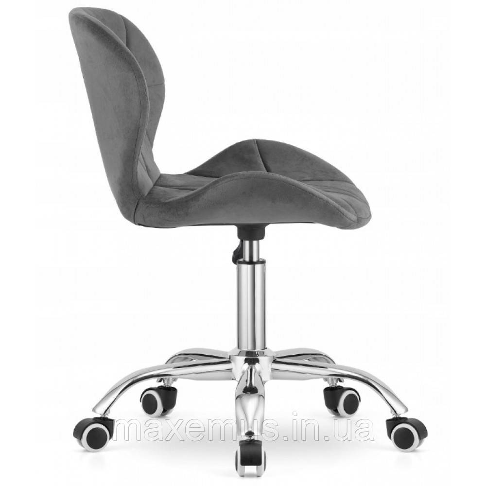 Офисное кресло операторское для персонала Bonro B 5 3 1 кресло на колесах для офиса компьютерное велюр серый Мостиска - изображение 5