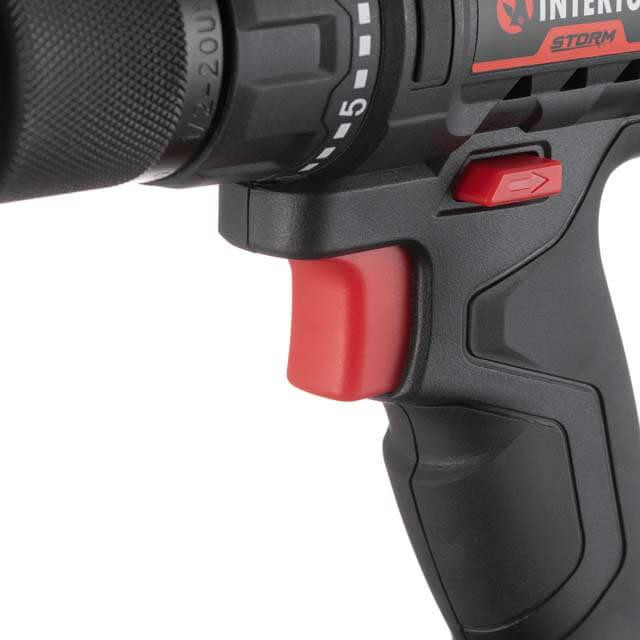Дриль-шурупокрут акумуляторний 20 В, 35 Nm, 0-450/0-1500 об/хв, 2-13 мм, Li-ion, 2,0 Ач, ЗП 2 A, кейс INTERTOOL WT-0350 Київ - фото 9