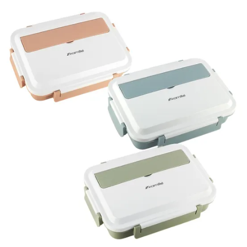 Ланч-бокс 1000мл (корпус пластик/внутр.ємність нерж.сталь) рожевий KAMILLE Житомир - изображение 1