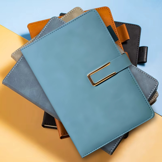 Щоденник, планер блокнот з ручкою, 100 аркушів, формат А5, записник, планер в м'якій обкладинці, колір блакитний Кам'янець-Подільський
