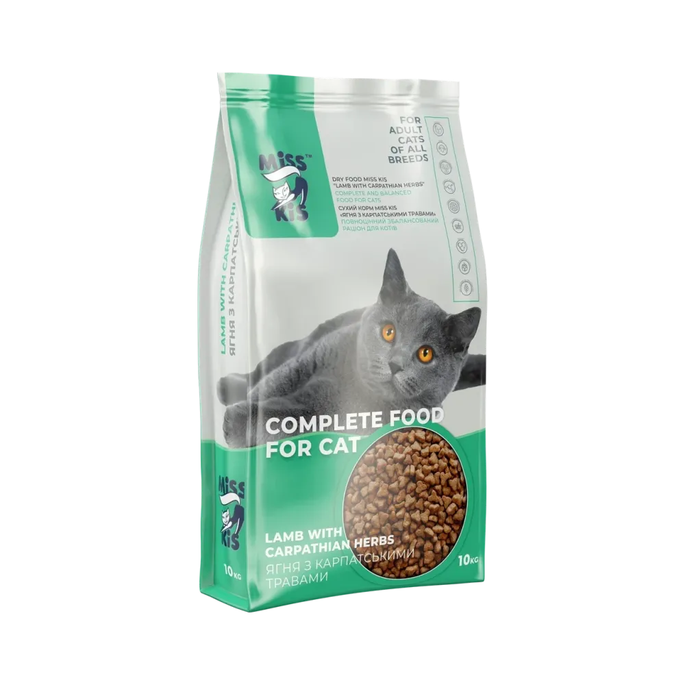 Сухой корм для кошек Мис КиС Ягненок с карпатскими травами 1 кг (на развес) Винница - изображение 4