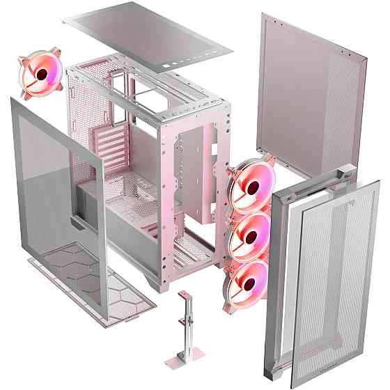 Корпус Modecom VOLCANO EXPANSE S ARGB 4x140mm fans MIDI USB 3.0x2+TYPE-C WHITE без БЖ ATX Вінниця