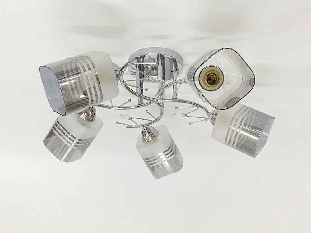 VALESO Стельова люстра на 5 плафонів 91186B/5 хром Коломия - фото 1