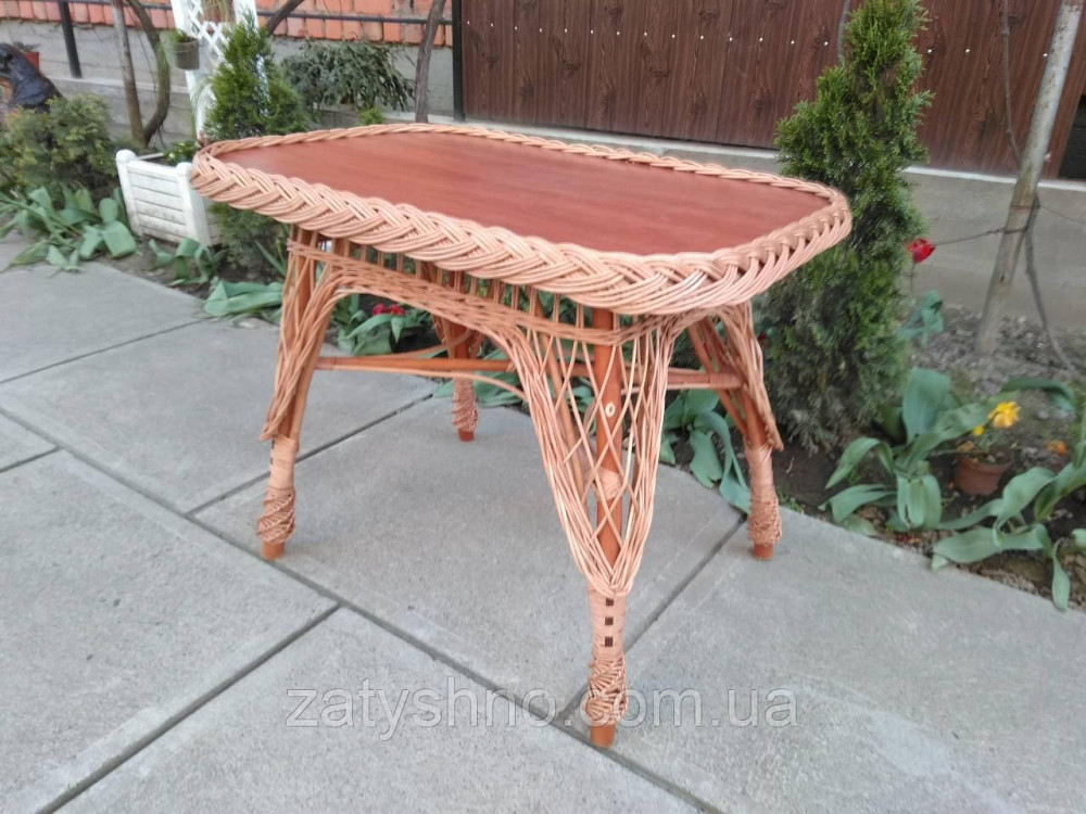 Плетеный стол из лозы обеденный Киев - изображение 2