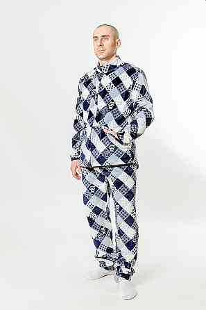 Комплект домашний мужской, темно-синий, топ Крохатушка одяг 52/54 Киев