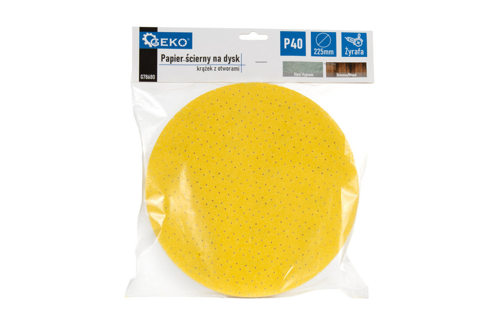 Шліфувальні круги на липучку "GeKo" абразивні перфоровані "жирафа" Ø225мм P 40 Киев - изображение 3