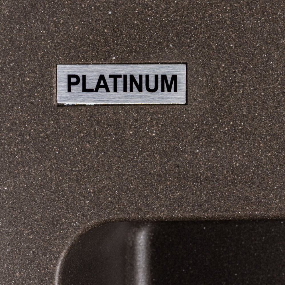 PLATINUM Гранітна мийка для кухні Platinum 7850 Bogema матова Темна скеля Київ - фото 8