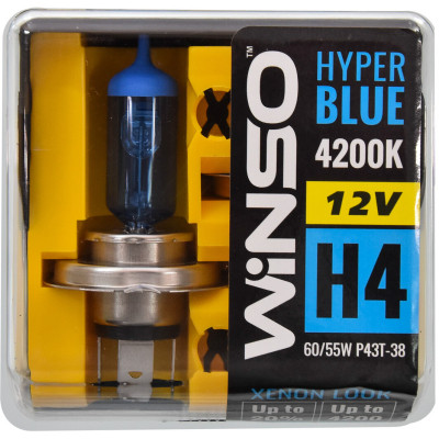 Автолампа WINSO H4 HYPER BLUE 4200K 60/55W (712450) Вінниця - фото 1