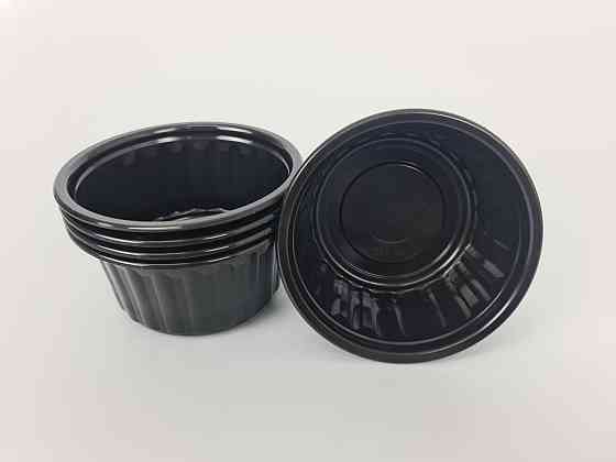 Супник черный ребристий D-115 (350 гр) Андрекс (50 шт) Харьков