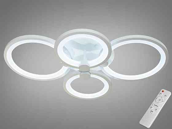 Люстра LED Diasha светодиодная с диммером и подсветкой 80W белый 13х40х62см Харьков