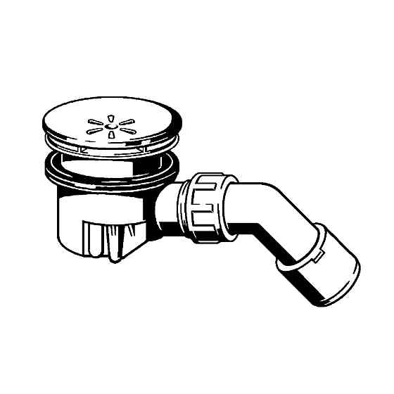 Сифон для душ кабiни Tempoplex VIEGA 110х40/50 пластик. хром 364786 (000001048) Київ