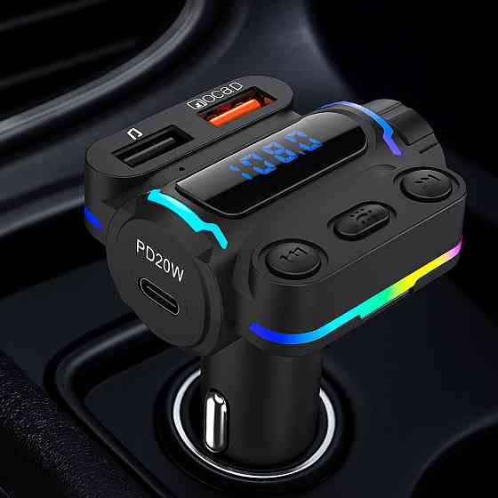 Автомобільний FM модулятор з дисплеєм,Bluetooth,Aerbes AB-CZ04 SBR Київ