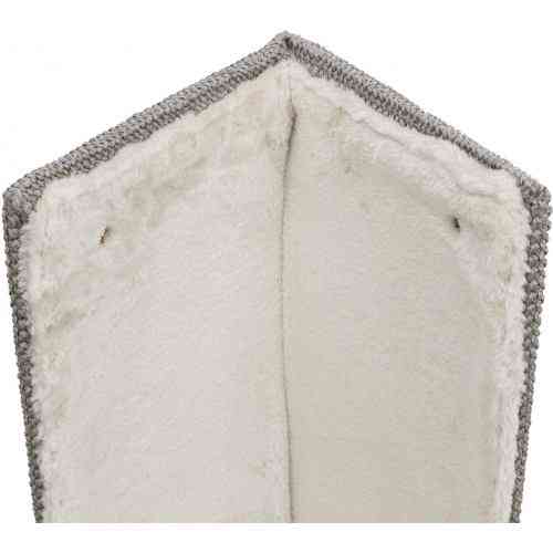 Дряпка Trixie для котів XXL настінна кутова сизаль/плюш сіра 38х75 см Київ