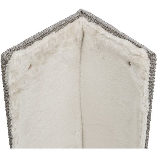 Дряпка Trixie для котів XXL настінна кутова сизаль/плюш сіра 38х75 см Київ - фото 5