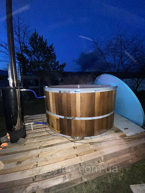 Чани на 5 осіб (2 метри в діаметрі) з джакузі та піччю Київ - фото 2