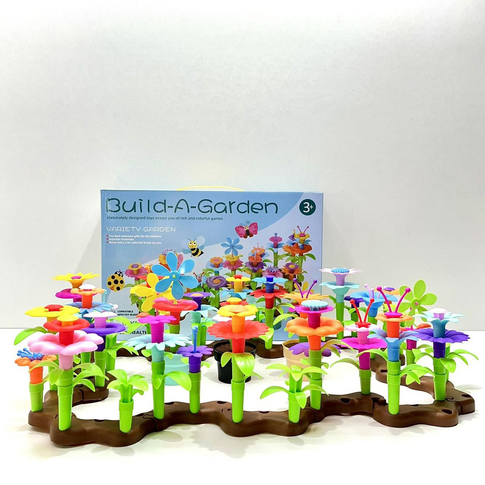 Конструктор Квітковий сад різнокольоровий 156 деталей (MY 7168) Чернігів - фото 1