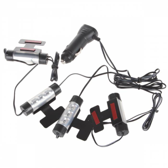 Синяя LED подсветка для авто интерьера 12В Киев