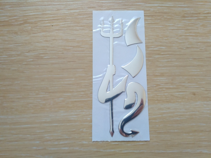 Наклейка опукла на значок авто Київ - фото 1