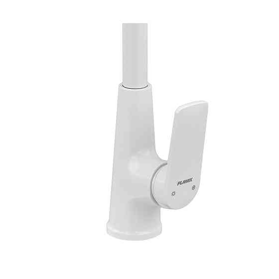 Змішувач для кухні Plamix Lucas-011 SET White з підведенням (PM0714) Київ