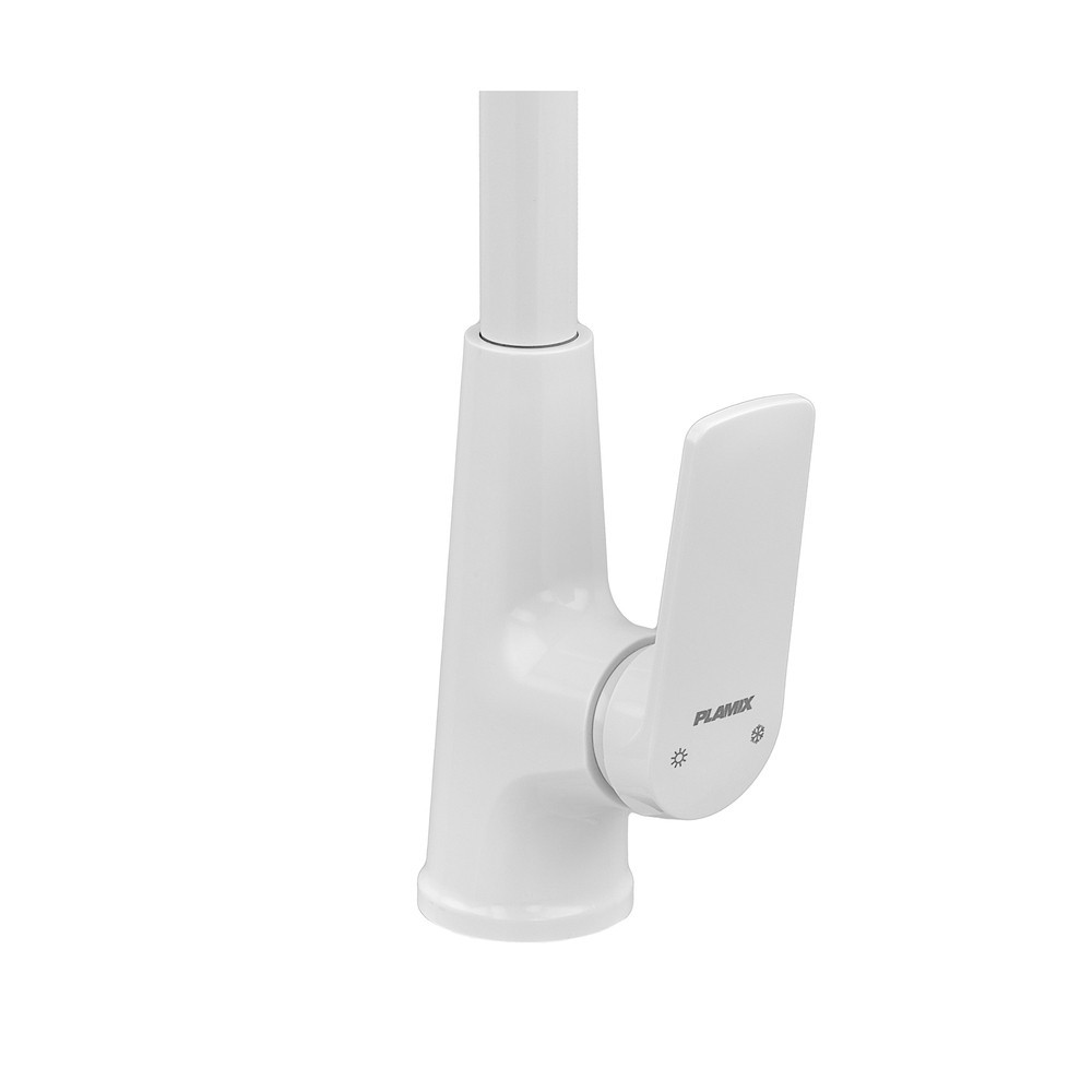 Змішувач для кухні Plamix Lucas-011 SET White з підведенням (PM0714) Київ - фото 2