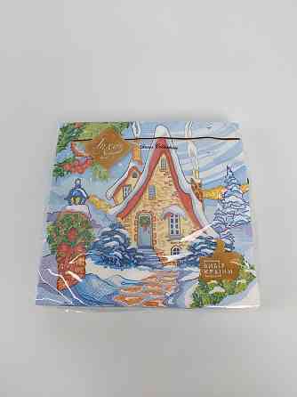 Салфетки бумажнае новогодние(ЗЗхЗЗ, 18шт)