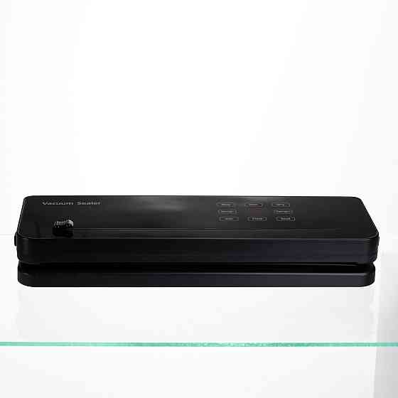 Вакууматор побутовий сенсорний для сухих і вологих продуктів 120 Вт із вбудованим різаком пакувальник вакуумний Чорний HP-11-29B Київ