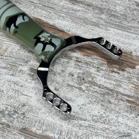 Рогатка компактна для спорту та риболовлі металева з забарвленням кольору хакі Київ