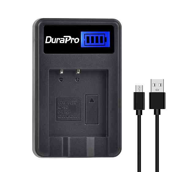 Комплект зарядний пристрій та 2 акумулятори на 1300 mAh DuraPro для Canon NB-6L Луцьк