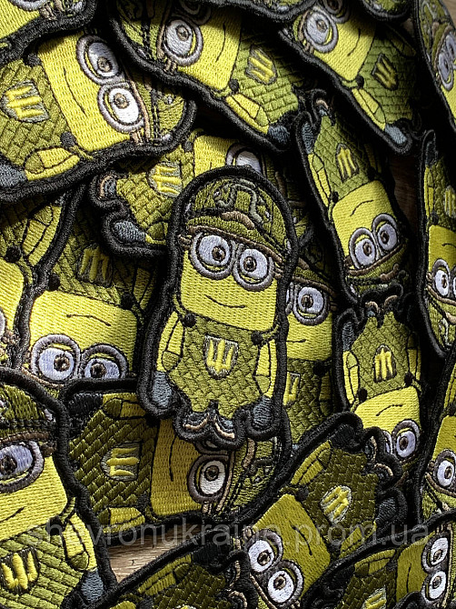 Шеврон Міньйон ЗСУ (Форма контурна. На липучці) Розмір 8x5см Київ - фото 2