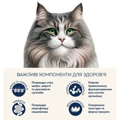 Сухий корм для кішок Home Food Hairball control For sterilised з індичкою та ягодами 1.6 кг (4820235020873) Вінниця - фото 4