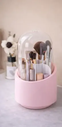 Поворотный органайзер для косметики и аксессуаров 360 Розовый Коломия