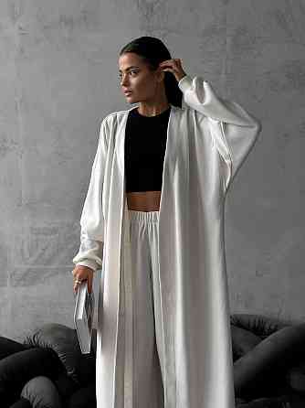 Жіночий стильний повсякденний костюм з щільного рубчика Одеса