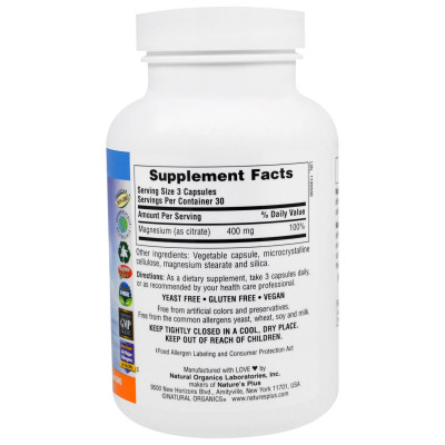 Мінерали Natures Plus Магній 400мг, KalmAssure, 90 гелевих капсул (NAP-33602) Вінниця - фото 2